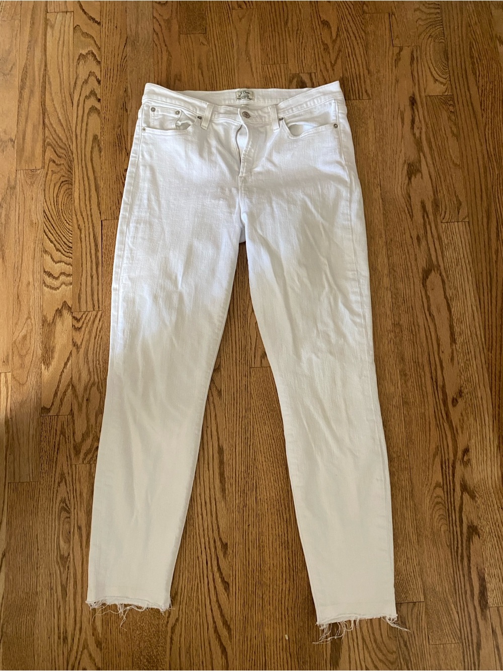 Women’s 32 TALL GUC J. Crew HIGH RISE SKINNY White High-Rise Skinny Jeans